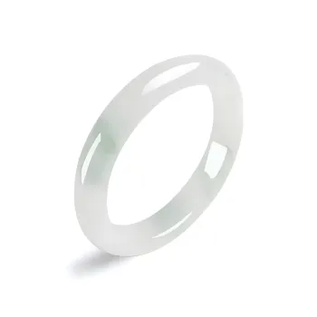 Artisan Lock Heart Jade Natural Tianshan Jade Bangles Unisex