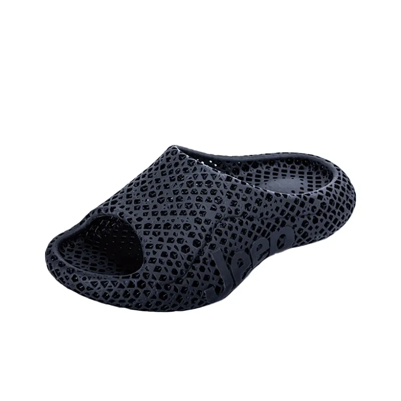 Jeep Cut Out Quiet, Slip Resistant, Odor Resistant, Quick Dry, Antibacterial Cushioning Slide Slippers Unisex-1
