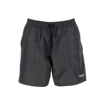 VERSACE Barocco Printed Reversible Drawstring Swim Shorts
