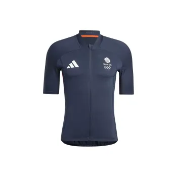 Adidas UK Training Top Olympics Collection Team GB Cycling Jersey Cycling Clothing Men's Legend Ink