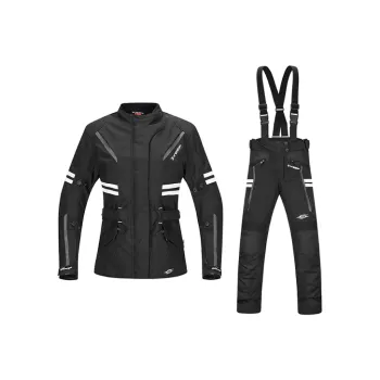 SWEEP Racing Suits / Motorcycle Suits Unisex Janet Black White Top+Black White Pants TJJAN 00+TT
