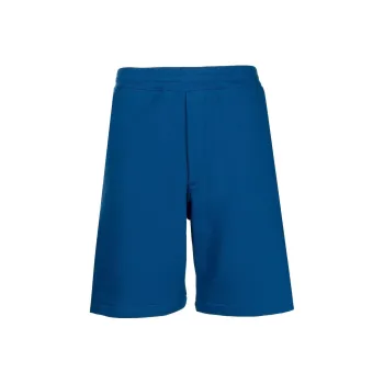 Alexander McQueen Logo Tape Elasticated Waistband Track Shorts
