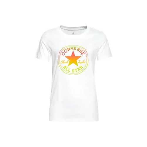 Converse Set in Sleeve T Shirt Women's White