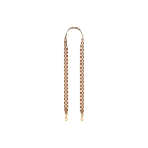 HERMES Maxi Quadrille Swift Calfskin Bag Strap Women's Chai Tea & Coconut Milk & Dusty Blue & Gold