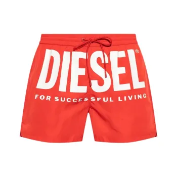 DIESEL Ken 37 D Core Logo Printed Drawstring Swim Shorts