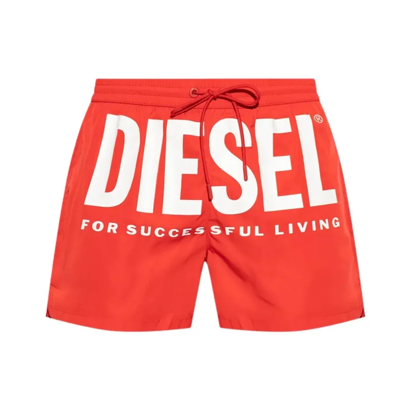 DIESEL Ken 37 D Core Logo Printed Drawstring Swim Shorts-0