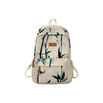 Alcohol Dragon Polyester Backpack Regular Unisex White/Black