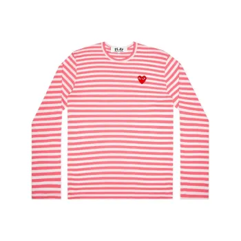 CDG Play T Shirts Women's Pink