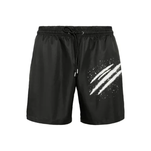 PLEIN SPORT Spray Logo Print Swim Shorts