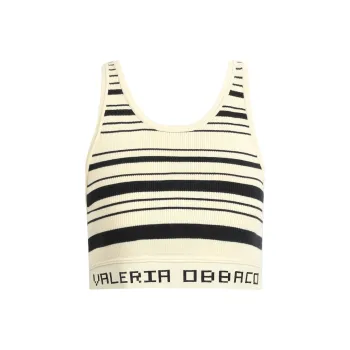 Valeria Obbaco Creative Tank Tops Women's Ivory
