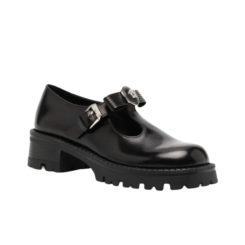 FANSIZHE Gianni Casual Single Shoes 5cm Women's Black-1