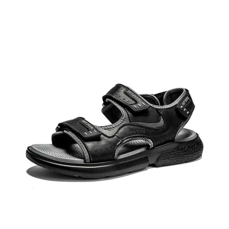 XIMO BULL Beach Sandals Men Black/Brown-1