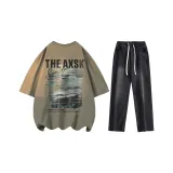 Clothing Sets (Taupe Top+Black Pants)