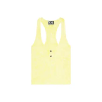DIESEL Tank Tops Women's Fluorescent Yellow