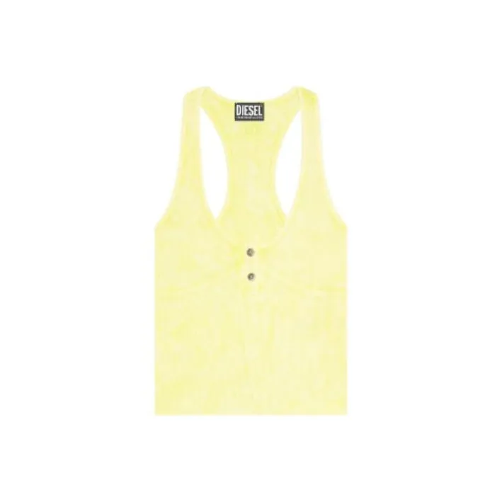DIESEL Tank Top Women's Fluorescent Yellow-0