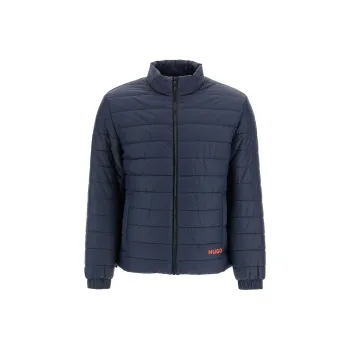 HUGO BOSS Logo Printed Zipped Padded Jacket