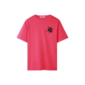 HLA T Shirts Men Rose Red V4