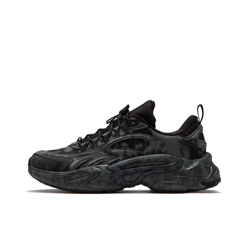 FILA FUSION FORCE X P.A.M. Gravity Shoes Low Top Running Shoes Women's Gray Black-0