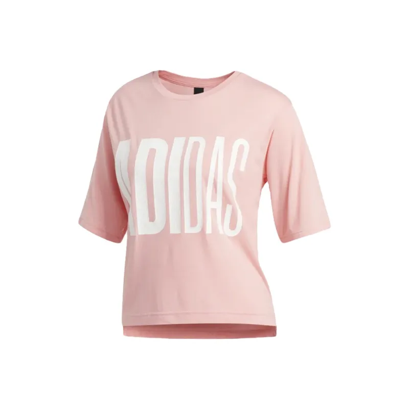 Adidas Crop Tops Women's Pink-0