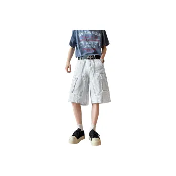 RVANGUARD Denim Shorts Unisex White