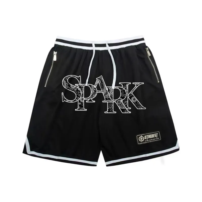 MIRACLE KILL x SPARK INFINITE Casual Shorts Unisex Black-6