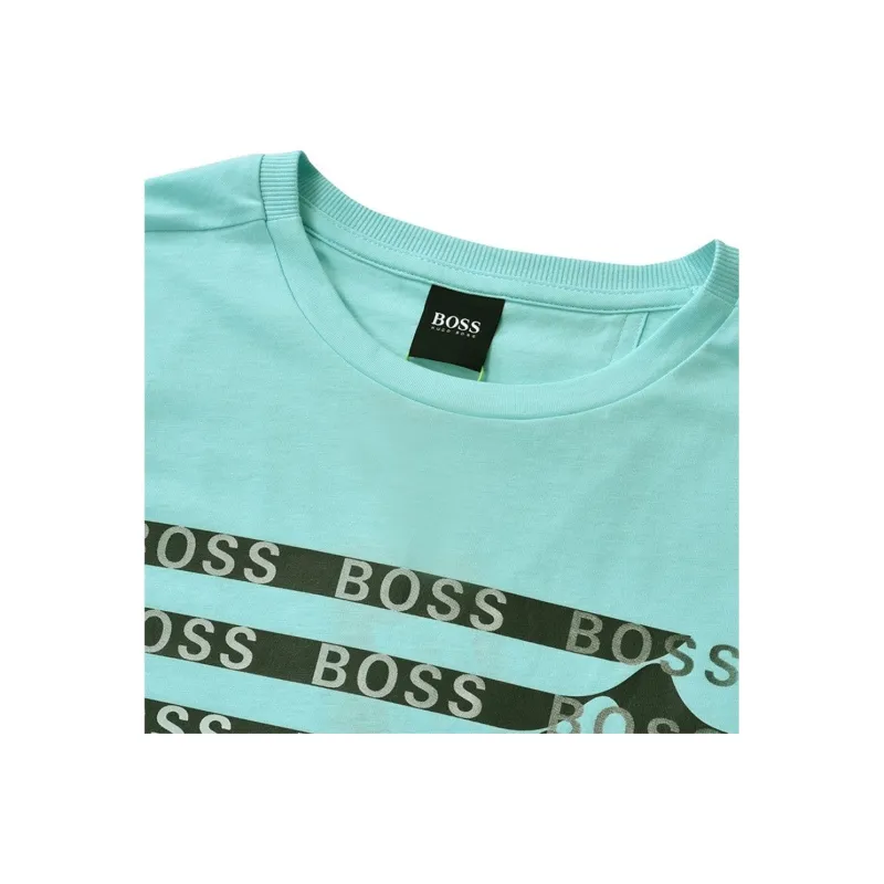 HUGO BOSS T Shirts Men Mint Green-3