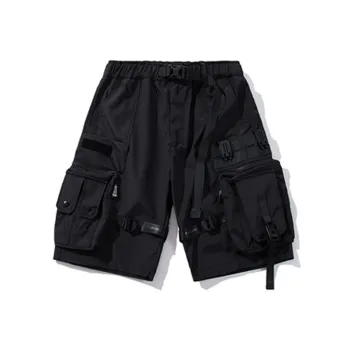 HKRXEC Cargo Shorts Unisex Black