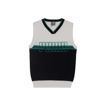 PUMA Tank Tops Women's Black White