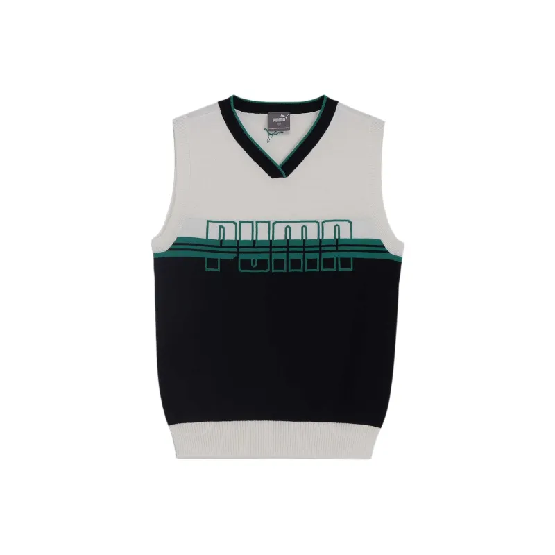 PUMA Tank Tops Women's Black White-0
