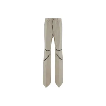 RICK OWENS Linen Straight leg Trousers
