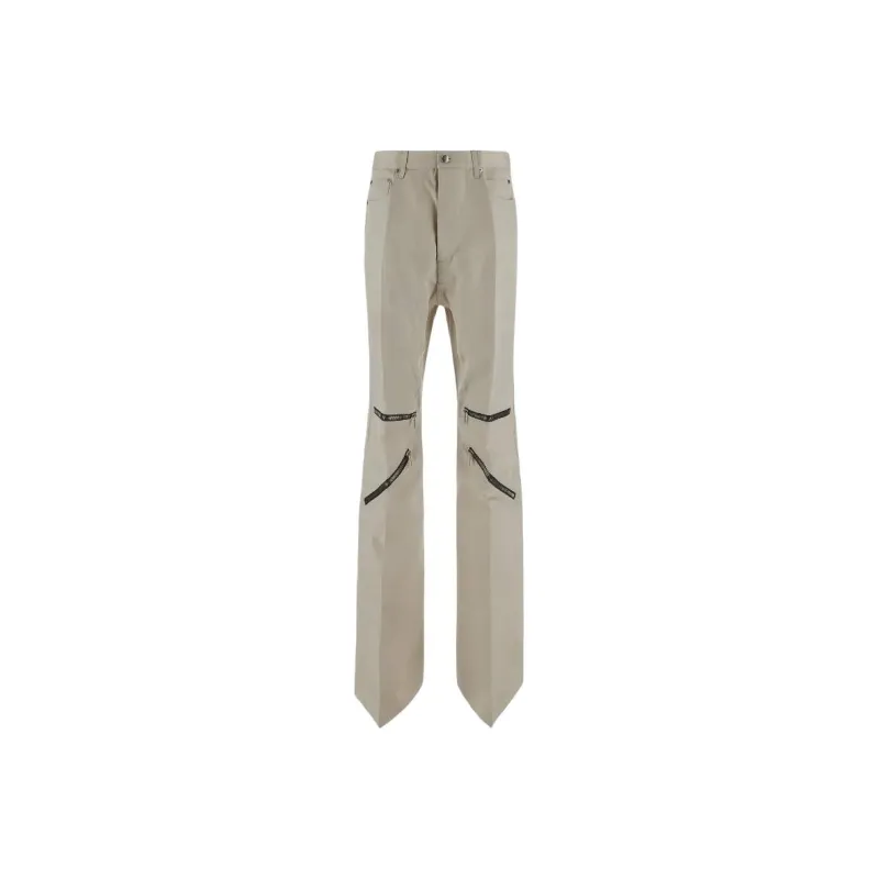 RICK OWENS Linen Straight leg Trousers-0