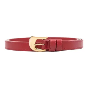 ALTUZARRA Leather Belts Unisex Red 