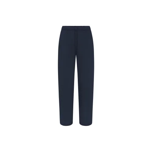 SKIMS SS25 FLEECE LOUNGE MENS CLASSIC STRAIGHT LEG PANT Casual Pants Men's NAVY/Marine Blue
