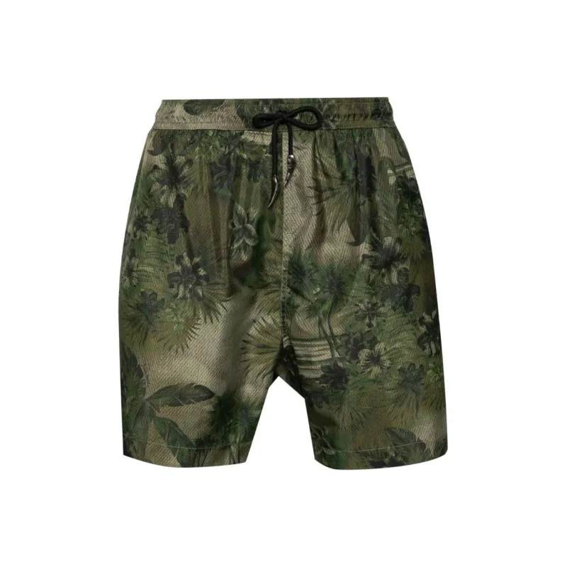 Roberto Cavalli Tiger Tooth detailed Camouflage print Swim Shorts-0