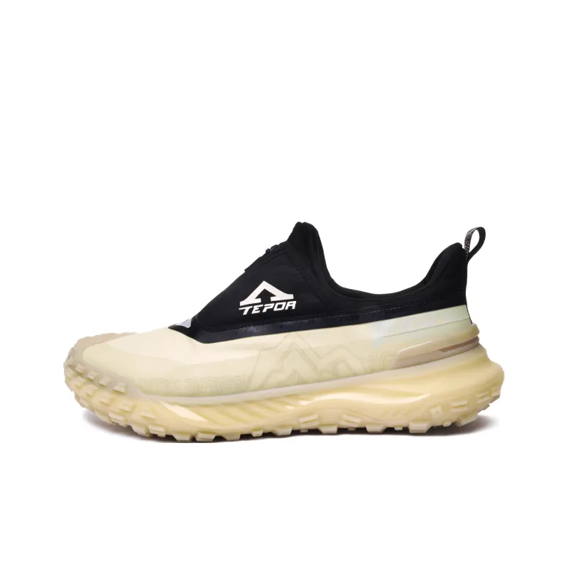 TEPOR Running Shoes Men Low Top Black/White/Apricot-14