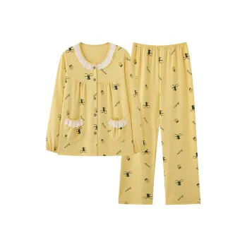 FENTENGCARE Pajama Set Women's Yellow