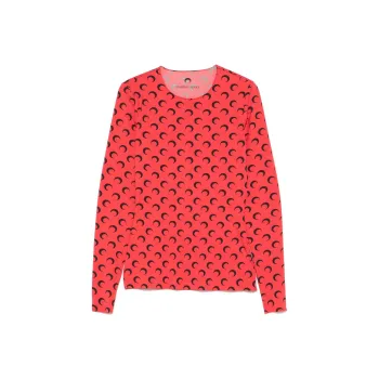 Marine Serre Moon Printed Crewneck T Shirt