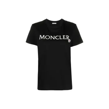 Moncler Logo Patch Crewneck T Shirt
