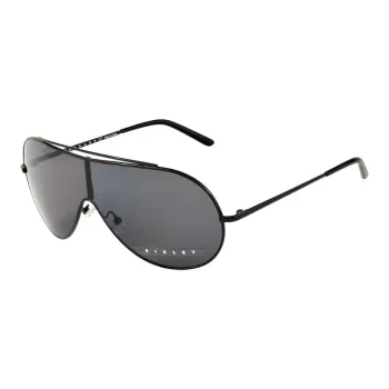 XISILI Metal Irregular Shape Sunglasses Unisex Black