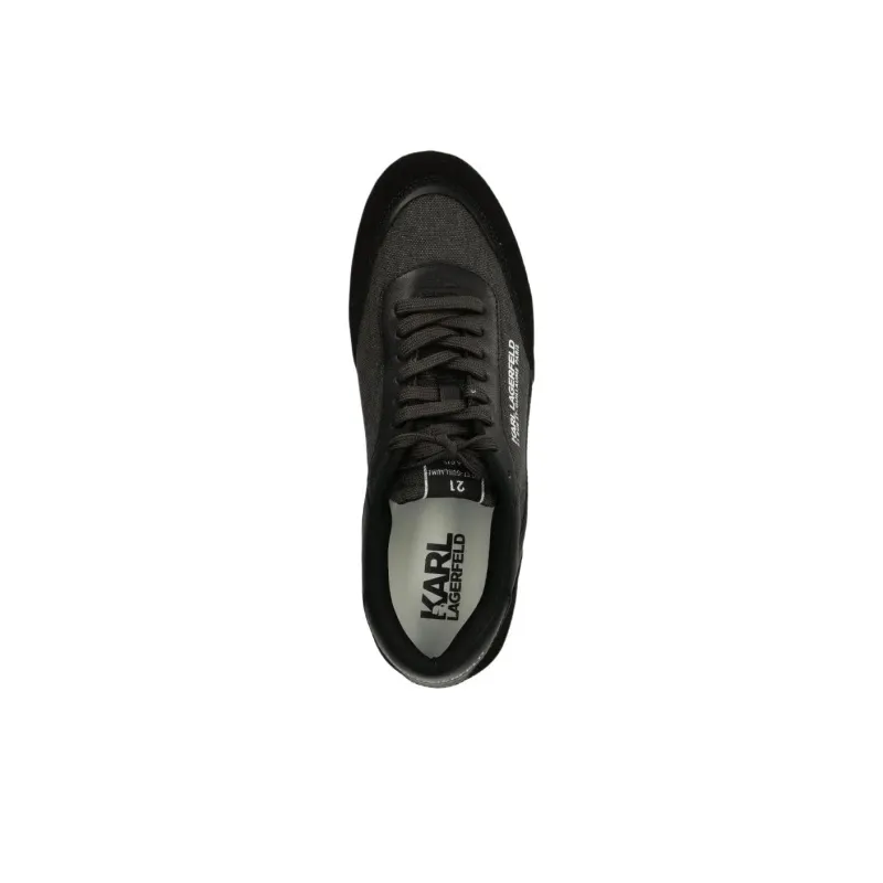 KARL LAGERFELD Serger Low Top Casual Shoes Men's Black-3