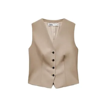 ZARA Tank Tops Women's Tan