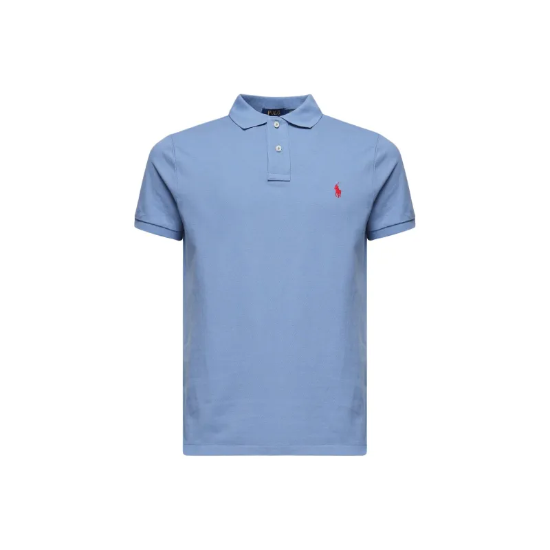 Ralph Lauren Logo Embroidered Straight Hem Polo Shirt-0