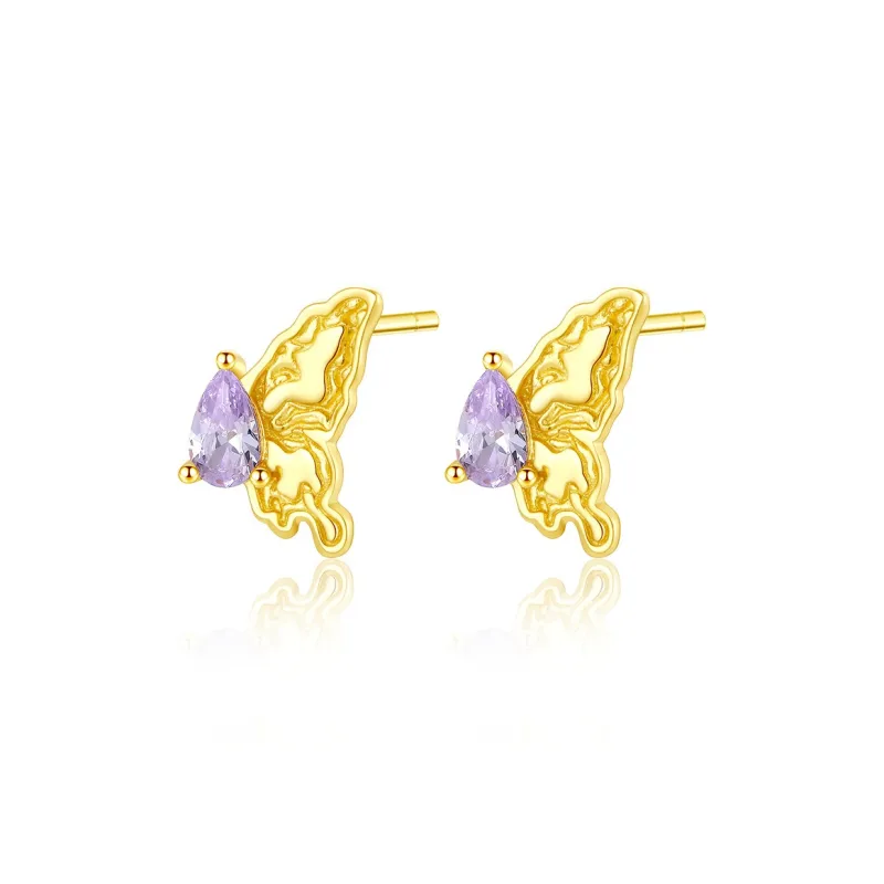 OGDAID S925 Silver Stud Earrings Women's-0