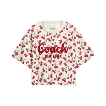 COACH FW24 T Shirt Women's Red Multicolor