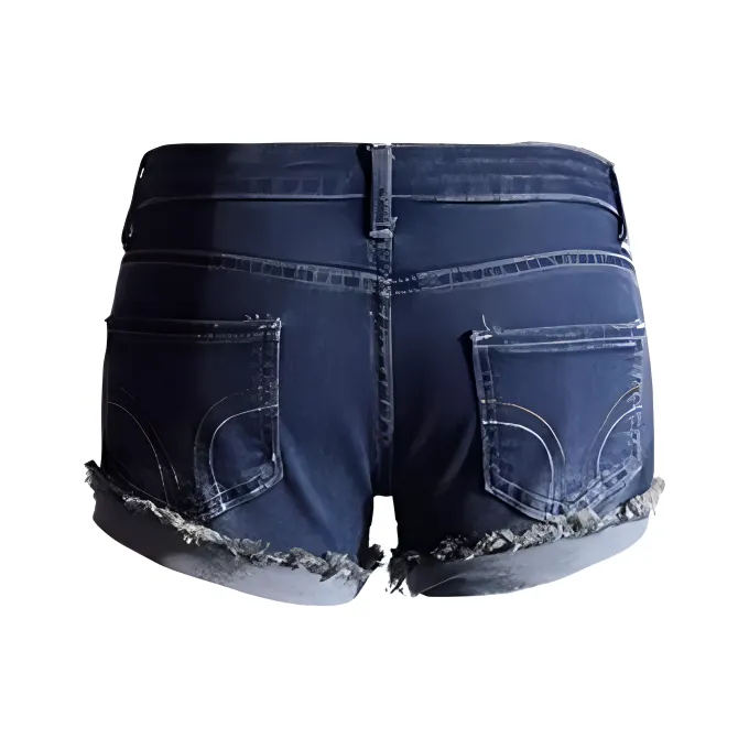 ZAVK Denim Shorts Women's Vintage Blue-1