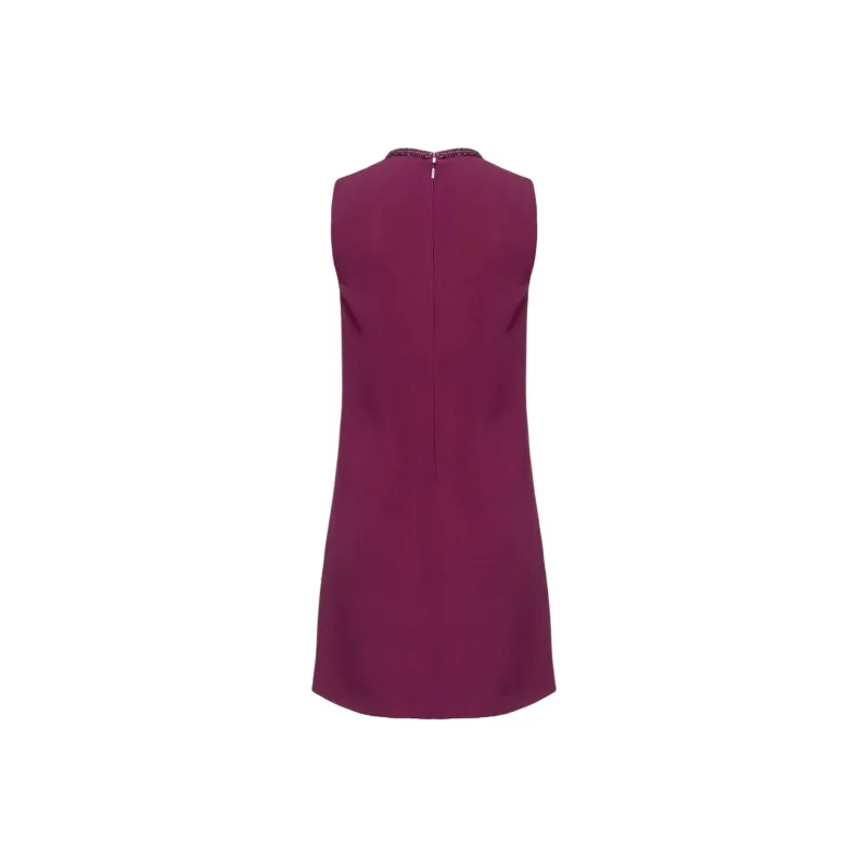 PINKO Embellished Neck Mini Dress-1