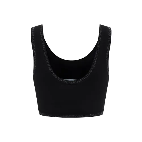 Alexander Wang Crystal A Trim Bra Top Black