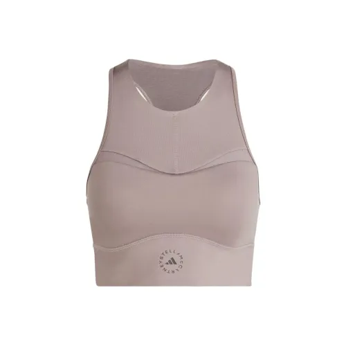 Adidas Logo-print Racerback Sports Bra