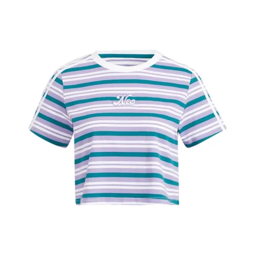 Adidas Neo T Shirt Women's Blue Purple