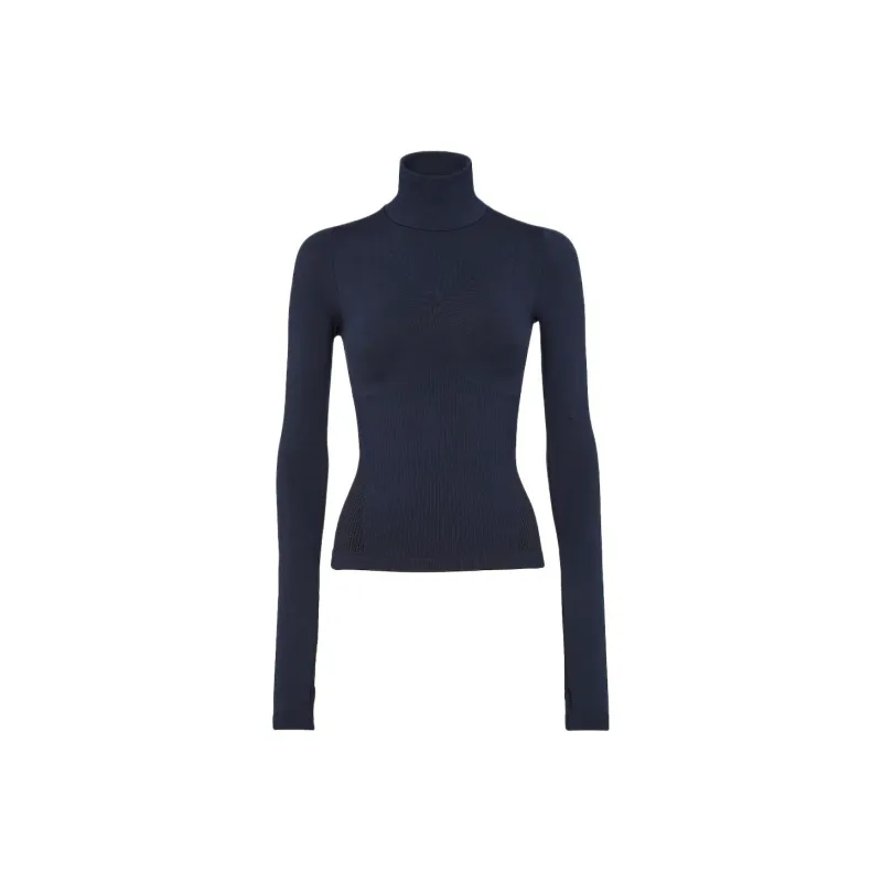 FENDI High Neck Ribbed Knit Ski Jumper-0